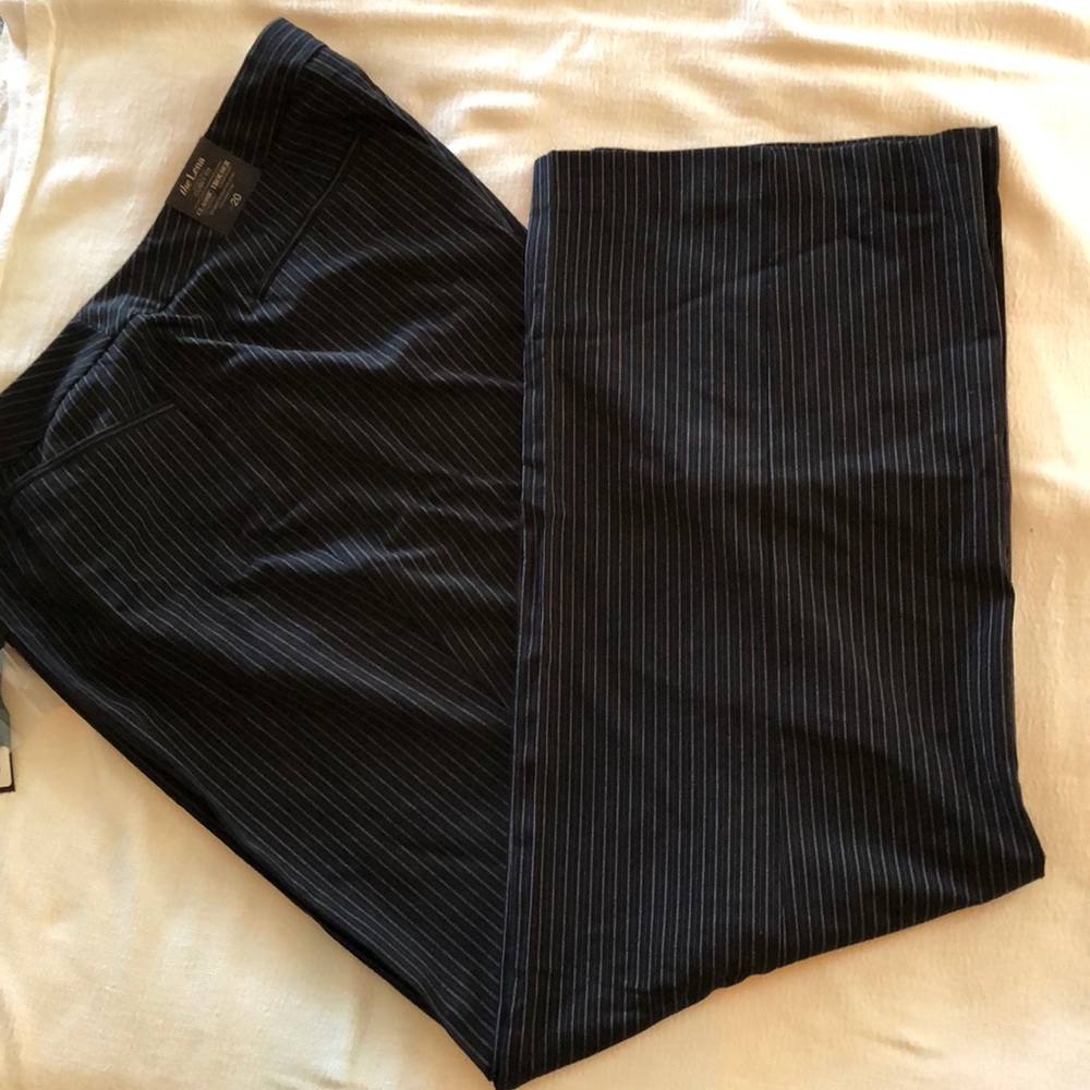 Lane Bryant “the Lena” pinstriped trouser